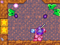 The Kirbys being attacked by Posulas in Green Grounds - Stage 4