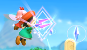 Adeleine & Ribbon using Ribbon's Crystal in Kirby Star Allies