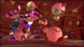 Kirby battling Phantom Sillydillo