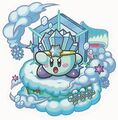 Alternate artwork of the Super Ice Storm card from Kirby no Copy-toru!
