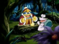 King Dedede and Escargoon start a smoke signal to get the others' attention.