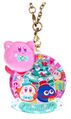 "December Birthday" keychain from the "Kirby's Dream Land: Pukkuri Keychain" merchandise line, featuring a Chilly Christmas Tree ornament