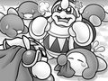 Meta Knight arrives at Dedede's throne room without being invited