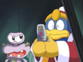 King Dedede receives a call from the N.M.E. Sales Guy.