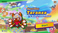 Title screen for Guest Star Taranza: To Meet That Flower in Kirby Star Allies
