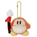 Plushie of a Spear Waddle Dee from the "Kirby of the Stars PUPUPU FRIENDS" merchandise line, manufactured by San-ei