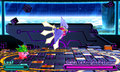 Galacta Knight fires Energy Swords at Kirby in Kirby: Planet Robobot