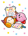 Kirby and Waddle Dee (colored)