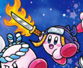 Sizzle Ninja Kirby in Find Kirby!! (Outer Space)