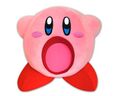 Big plushie of Kirby inhaling