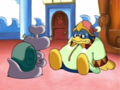 King Dedede takes a breather after his troublesome dream.