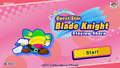 Title screen for Guest Star Blade Knight: Staying Sharp in Kirby Star Allies