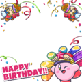 Photoframe made in celebration of Kirby's 27th birthday