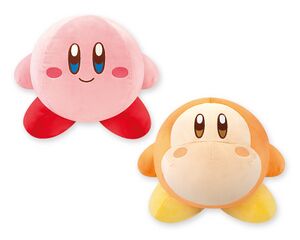 Kirby and Waddle Dee Standard Fluffy BIG Plush Toys.jpg