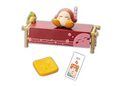 "Candy Stick" miniature set from the "Kirby Japanese Tea House" merchandise line, featuring a Star Block tea mat