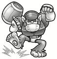 Mechanized Bonkers in the novel Kirby and the Great Planet Robobot Adventure!