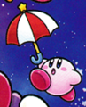 Parasol Kirby in Find Kirby!! (Outer Space)