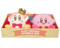 Plushies of king Waddle Dee and Kirby from "Happy Birthday Waddle Dee" merchandise line