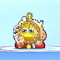 Kirby wearing the Galactic Nova Dress-Up Mask in Kirby's Return to Dream Land Deluxe