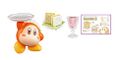 "Sandwich" miniature set from the "Kirby Garden Afternoon Tea" merchandise line, featuring Star Block-shaped sandwiches