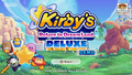 Title screen for the Kirby's Return to Dream Land Deluxe demo