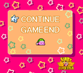 The Continue Screen in Kirby Super Star.