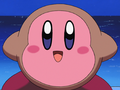Kirby disguised as a Waddle Dee in Pink-Collar Blues