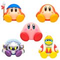 Figurines of sitting characters by Kitan Club, featuring Bandana Waddle Dee