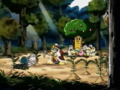 Whispy Woods forces King Dedede and Escargoon to replant the woods.