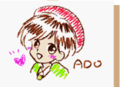 Doodle of Ado from the True Ending credits