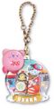 "Osaka / Chindon" keychain from the "Kirby's Dream Land: Pukkuri Keychain" merchandise line.