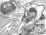 Coo protecting Pirika from getting sucked in.