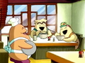 Chef Kawasaki and his customers laugh off the idea that Mabel's fortunes are accurate.