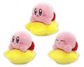 Set of Kirby plushies with the Warp Star
