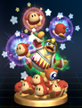 Waddle Dee Army trophy from Super Smash Bros. Brawl, featuring a Waddle Doo