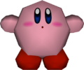 Low-poly model of Kirby