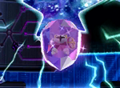 Credits picture of the sealed Galacta Knight going to Another Dimension in Meta Knightmare Returns (Kirby: Planet Robobot)
