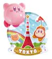 "Tokyo / Tower" magnet from the "Kirby's Dream Land: Pukkuri Keychain" merchandise line.