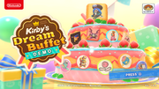 Title screen for the Kirby's Dream Buffet demo