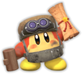 Artwork of Weapons-Shop Waddle Dee with a Blueprint