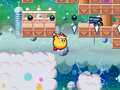 A Blatzy shooting in Crash Clouds of Revenge of the King in Kirby Super Star Ultra
