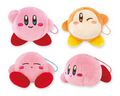 Small mascot plushies of Kirby and Waddle Dee, by SK Japan