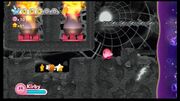Gigatzo firing creates a crushing hazard for Kirby to contend with.