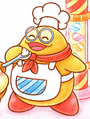 Chef Kawasaki in Kirby: The Strange Sweets Island