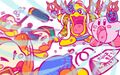 Kirby JP Twitter illustration commemorating Setsubun 2017
