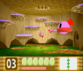 Kirby encounters the Big Bouncy in Kirby 64: The Crystal Shards.