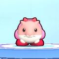 Kirby wearing the Pick Dress-Up Mask in Kirby's Return to Dream Land Deluxe
