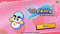 Title screen for Guest Star Chilly: Chill Winds in Kirby Star Allies