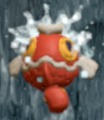 Screenshot of Carpa in Kirby and the Rainbow Curse.