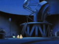 Tiff and Mabel discover King Dedede's giant telescope.